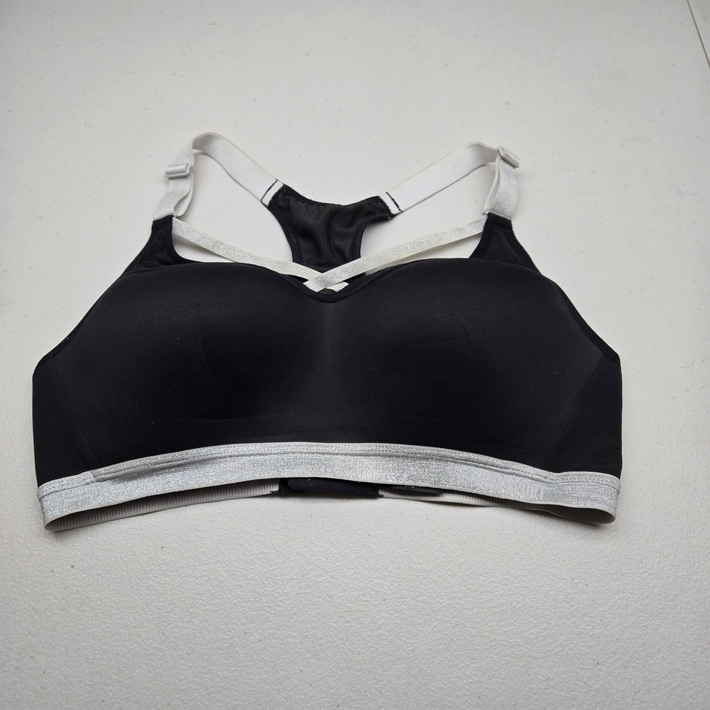 Victoria Sport Women Sports Bra 36C Blacksilver Incredible Lightweight Max READ